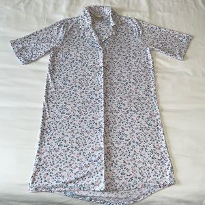 Soft button-down Sleep Shirt Nightgown New